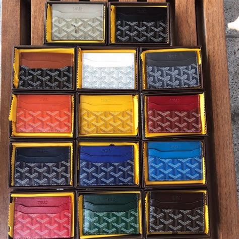 goyard exclusive colors|goyard wallet colors.